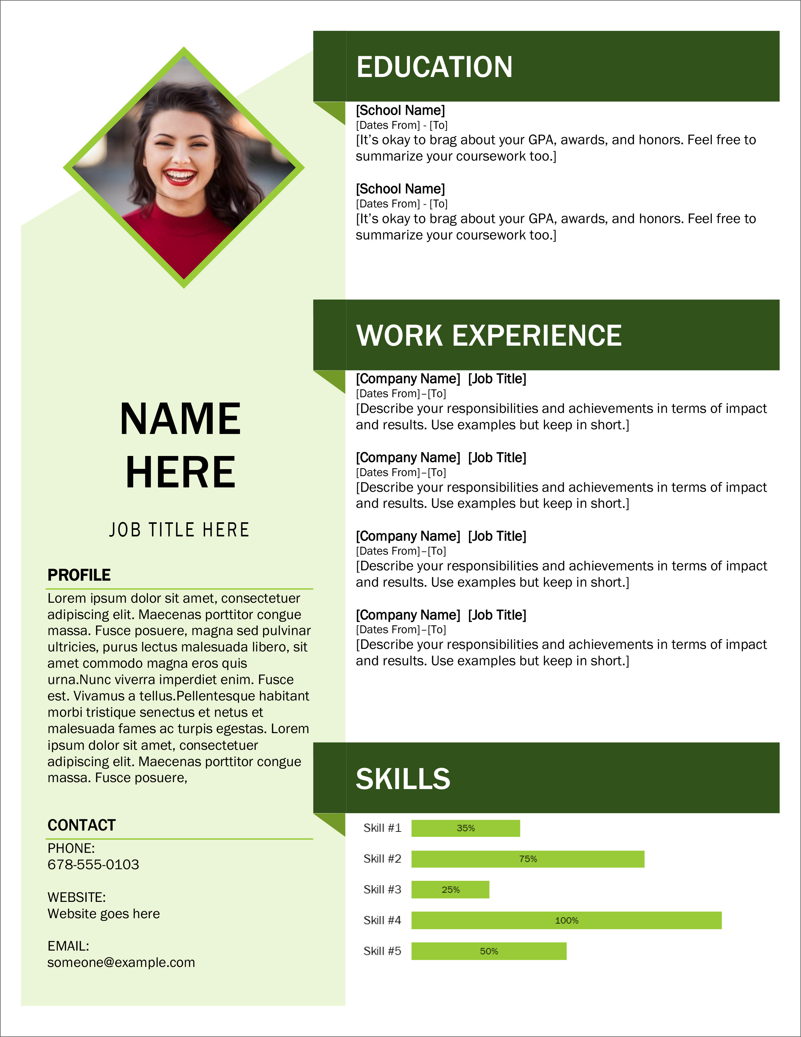 45 Free Modern Resume / Cv Templates – Minimalist, Simple With Regard To Free Downloadable Resume Templates For Word