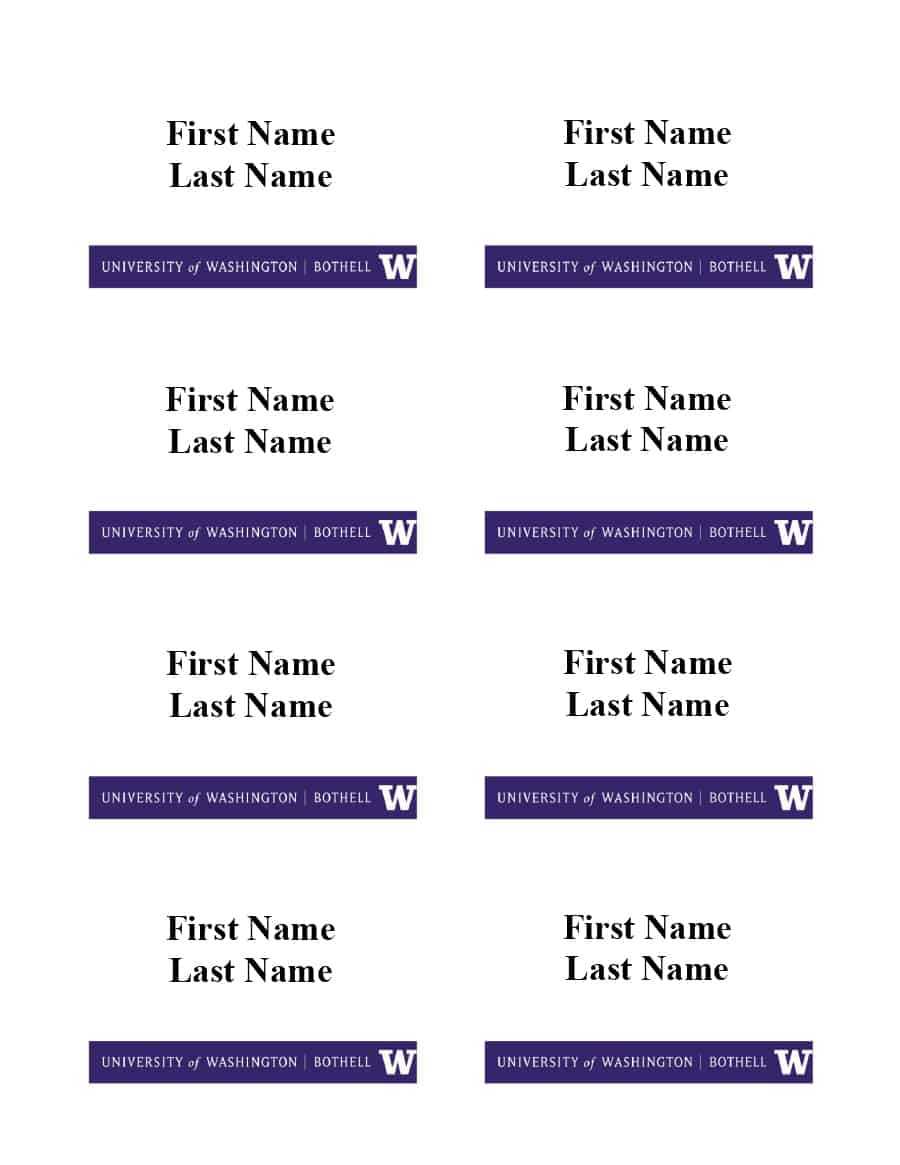 47 Free Name Tag + Badge Templates ᐅ Template Lab Throughout Visitor Badge Template Word