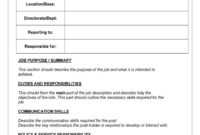 47 Job Description Templates &amp; Examples ᐅ Template Lab regarding Job Descriptions Template Word