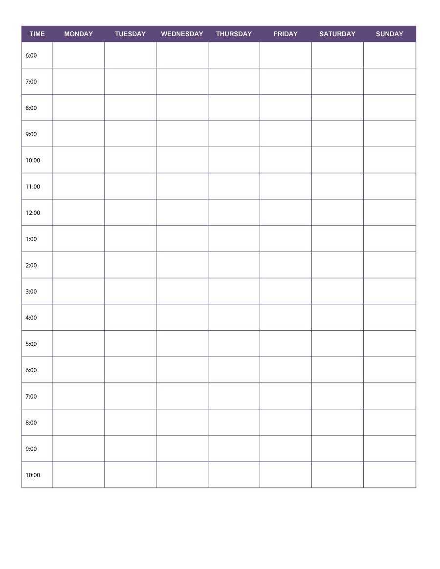 47 Printable Daily Planner Templates (Free In Word/excel/pdf) Intended For Printable Blank Daily Schedule Template