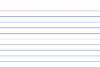 4X6 Index Card Template Word 2007 2016 2013 Microsoft Lined for 4X6 Note Card Template Word
