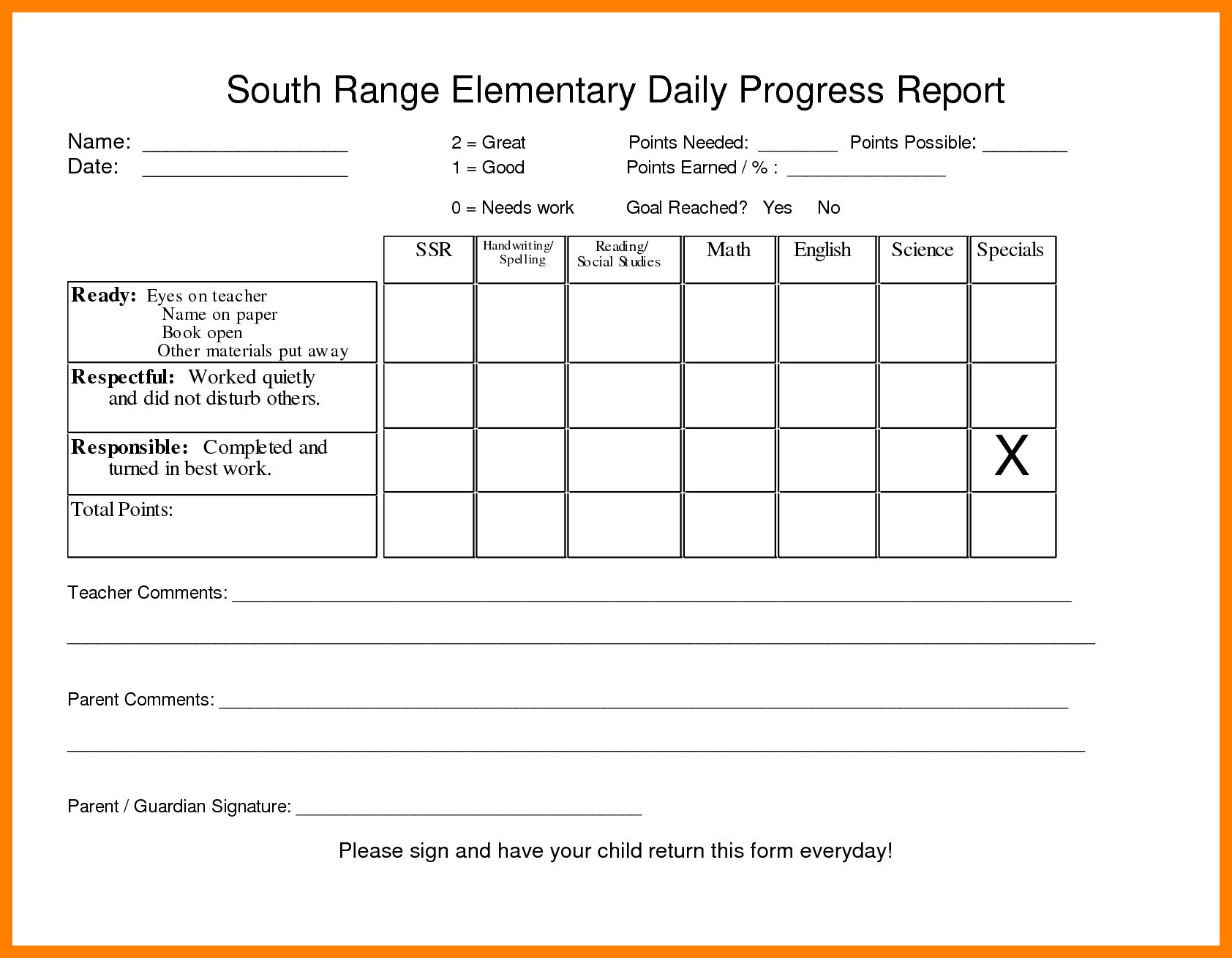 5+ Daily Progress Reports Template | Lobo Development Pertaining To School Progress Report Template