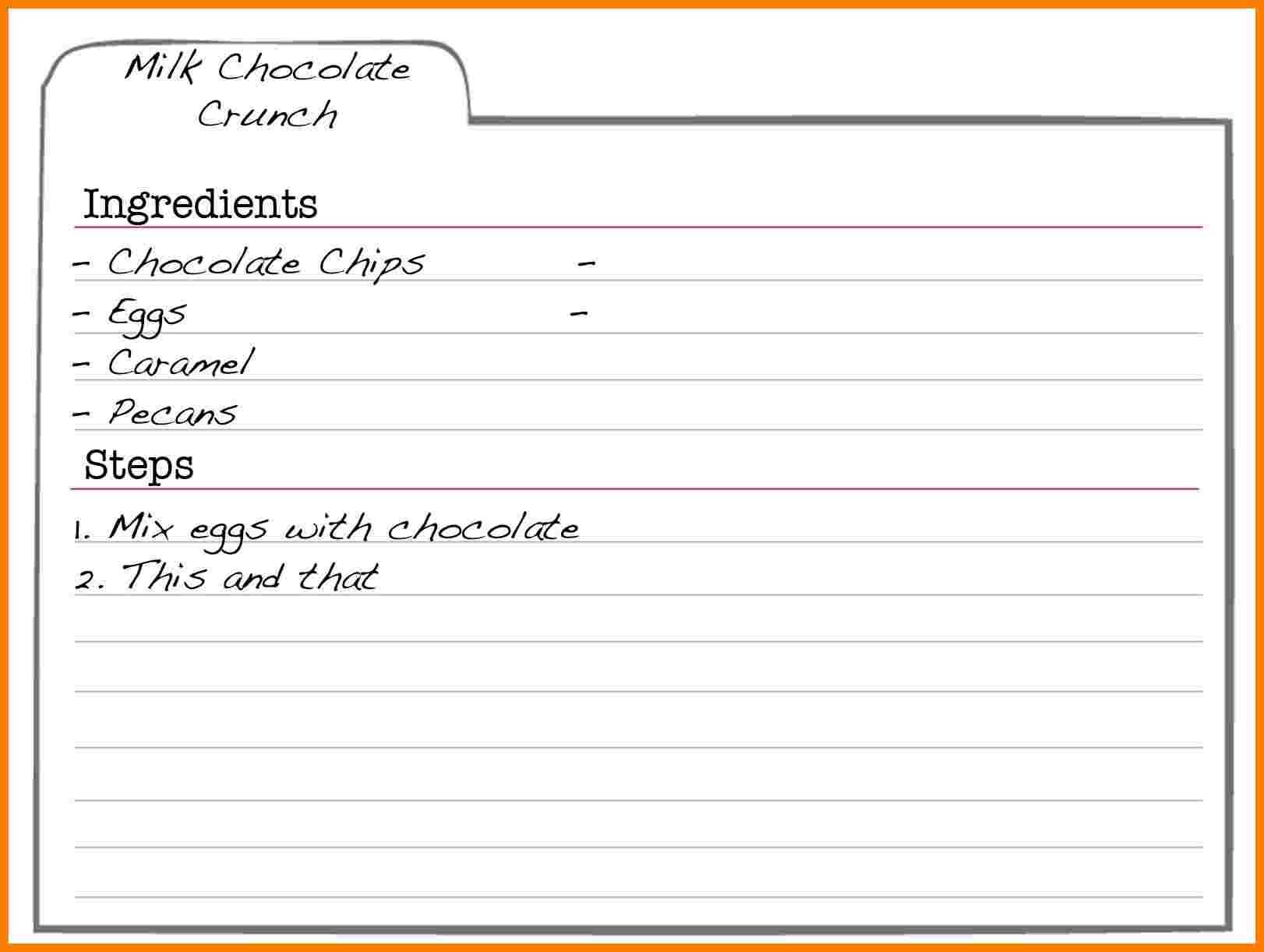 5+ Free Editable Recipe Card Templates For Microsoft Word Within Fillable Recipe Card Template