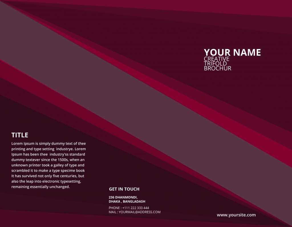 5 Free Online Brochure Templates To Create Your Own Brochure   Intended For Free Online Tri Fold Brochure Template