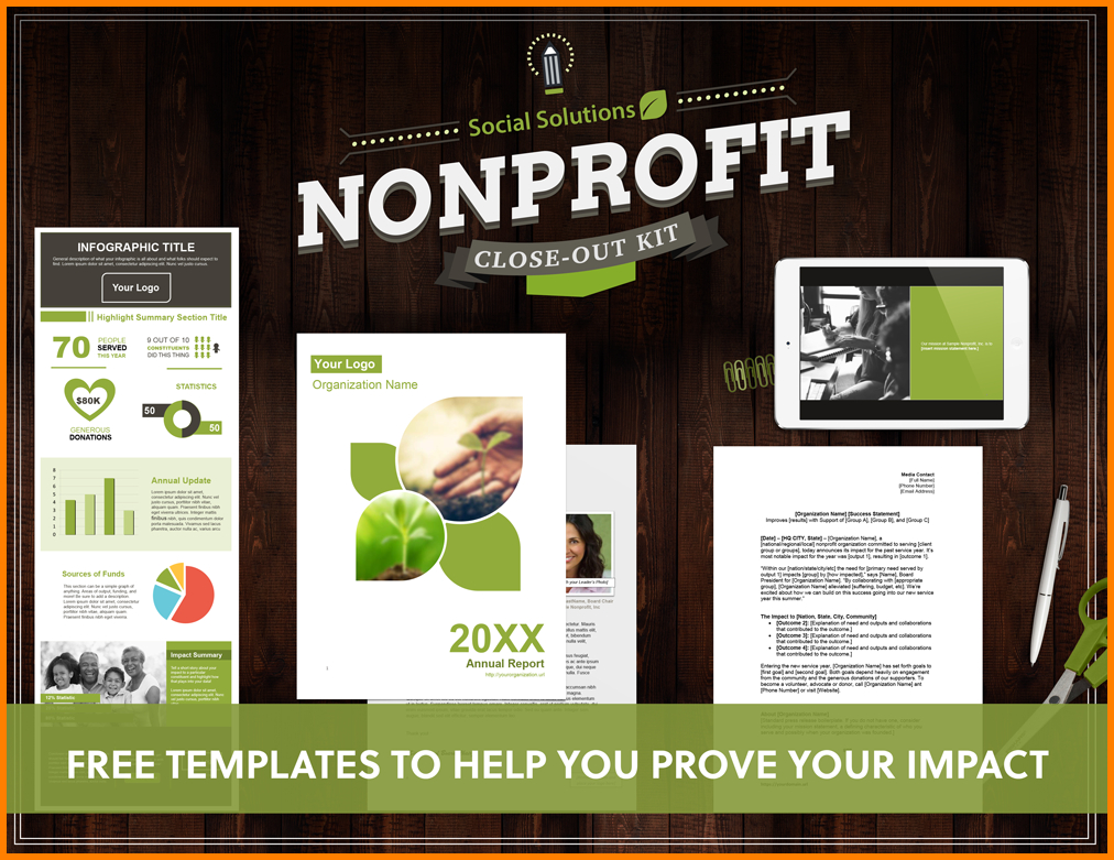5+ Nonprofit Annual Report Template | Free Invoice Letter Pertaining To Non Profit Annual Report Template