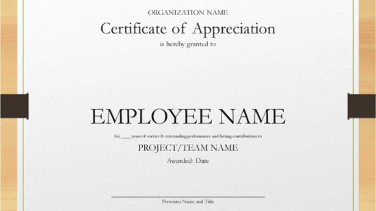 5+ Printable Years Of Service Certificate Templates – Word Within Recognition Of Service Certificate Template