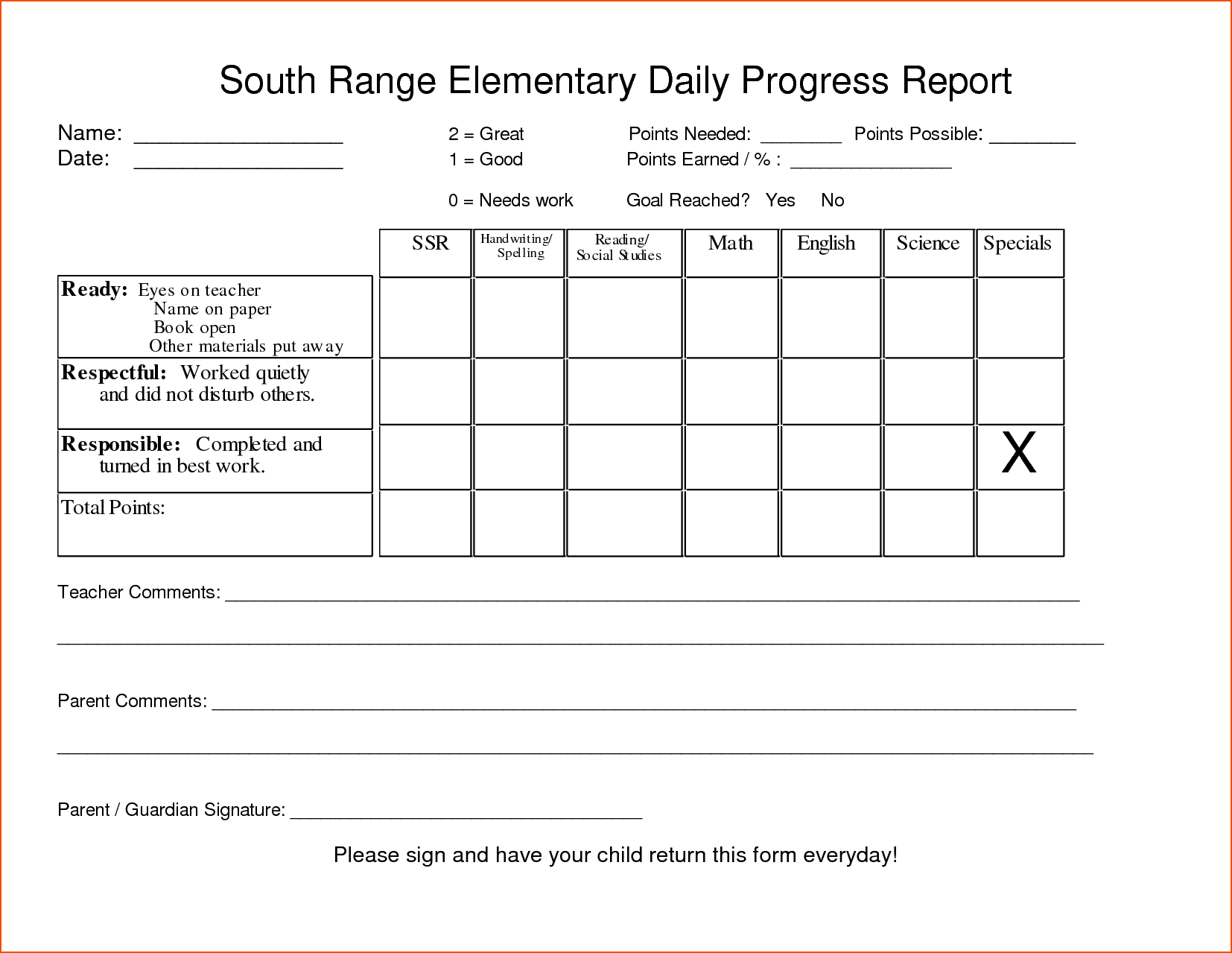5+ Student Progress Report Template - Bookletemplate Regarding Student Progress Report Template