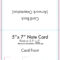 5" X 7" Note Card Template – U.s. Press In Place Card Size Template