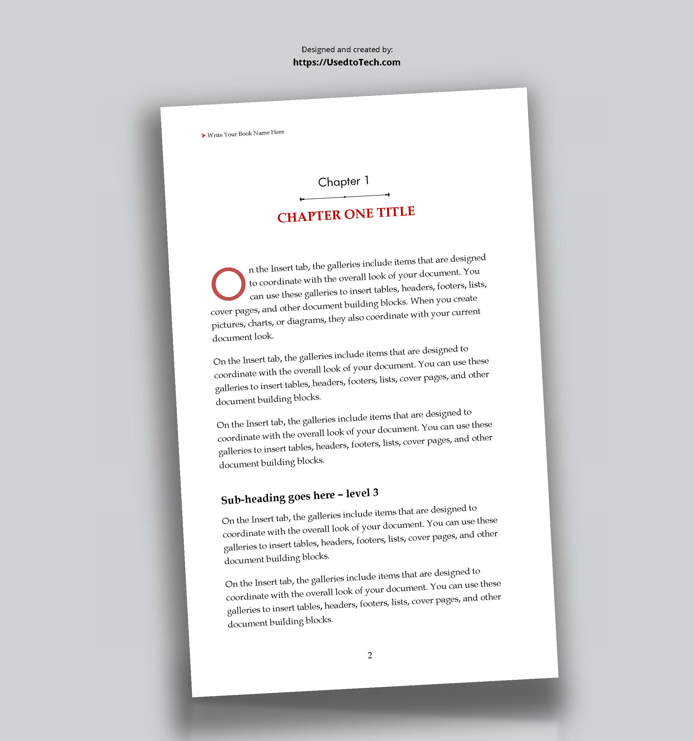 5 X 8 Editable Book Template In Word – Used To Tech Pertaining To How To Create A Book Template In Word