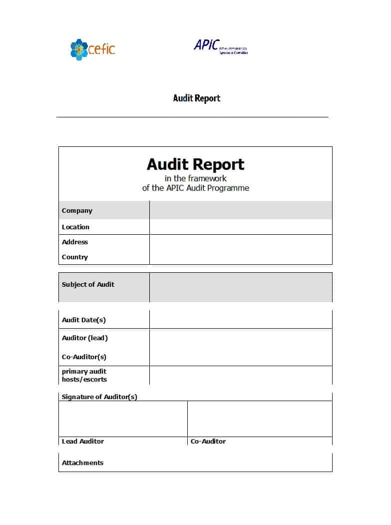 50 Free Audit Report Templates (Internal Audit Reports) ᐅ Pertaining To Template For Audit Report