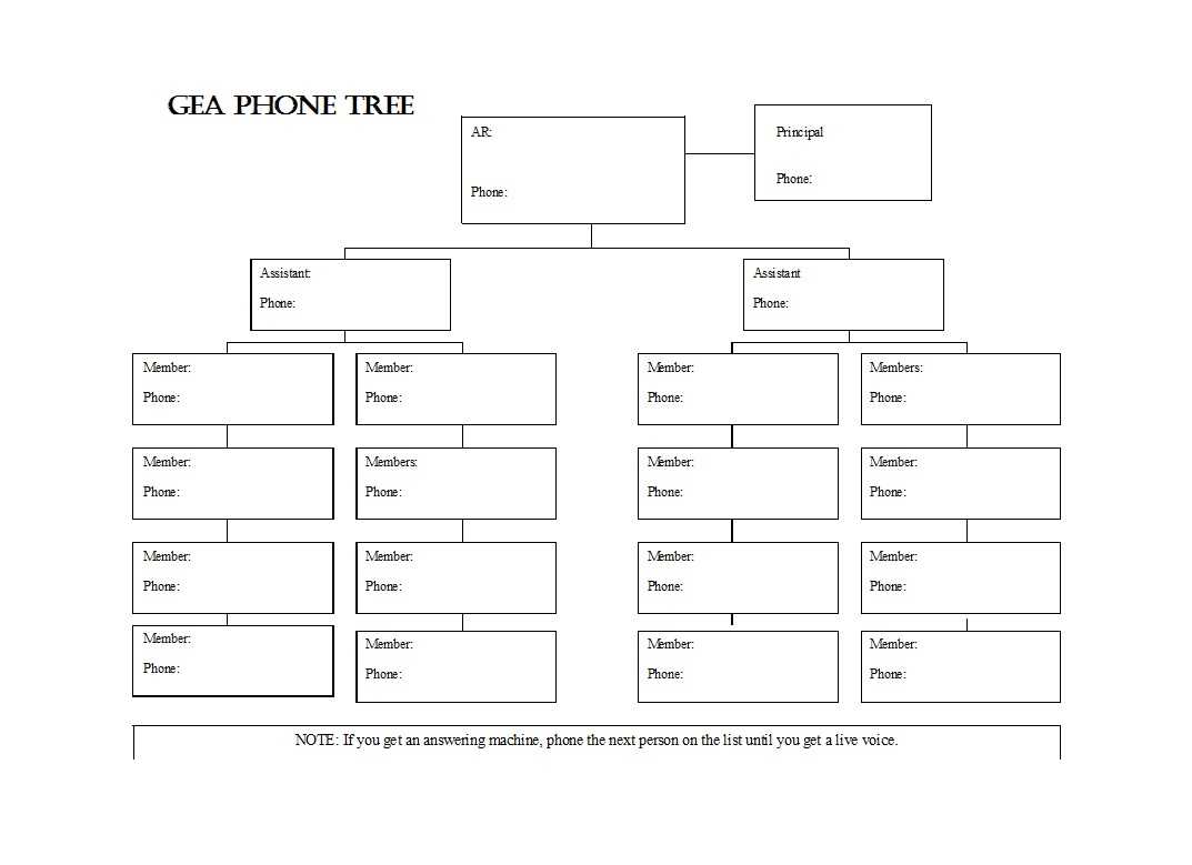 50 Free Phone Tree Templates (Ms Word & Excel) ᐅ Template Lab With Regard To Calling Tree Template Word