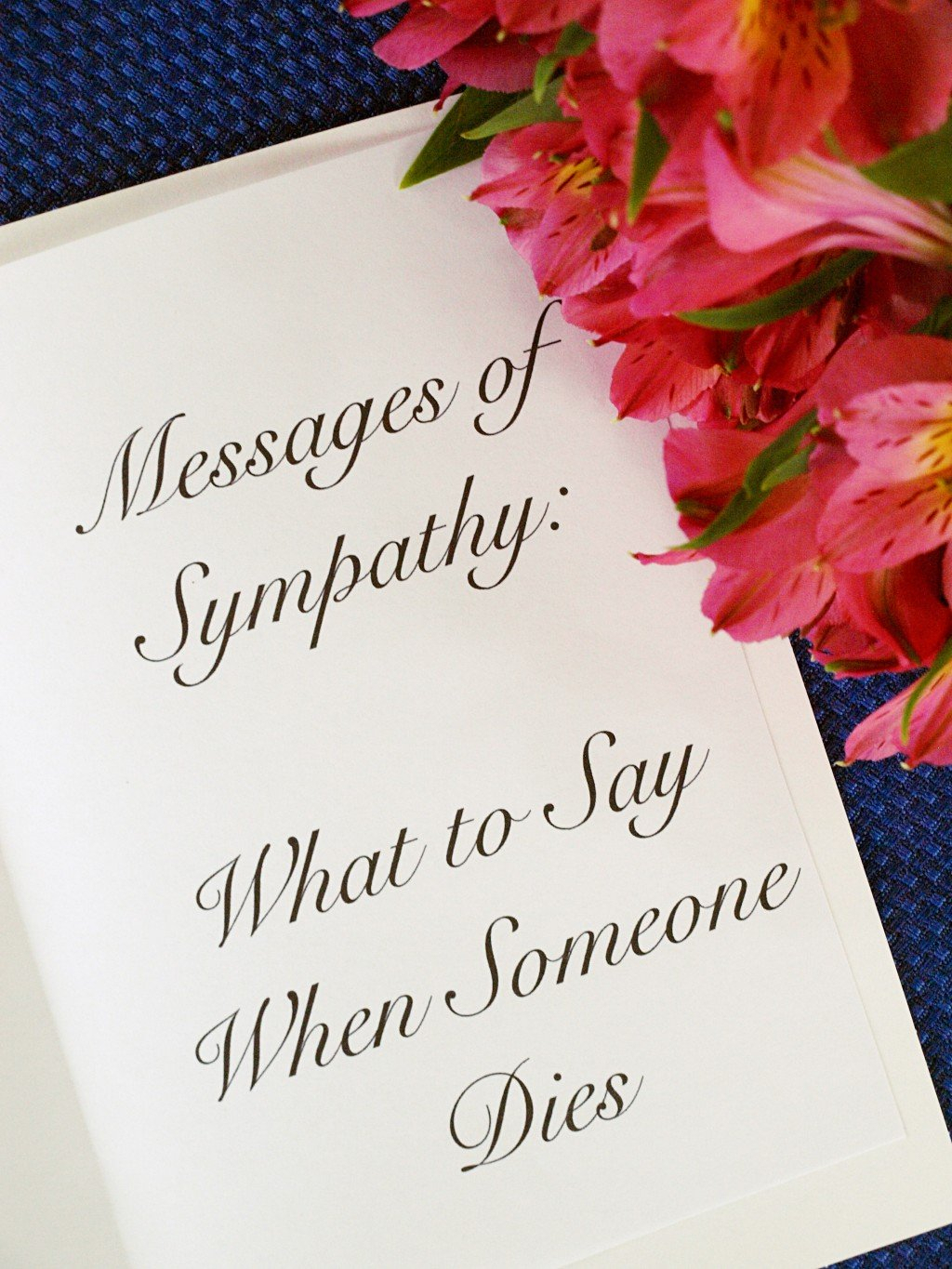 50+ Messages Of Sympathy: What To Say When Someone Dies Within Sympathy Card Template