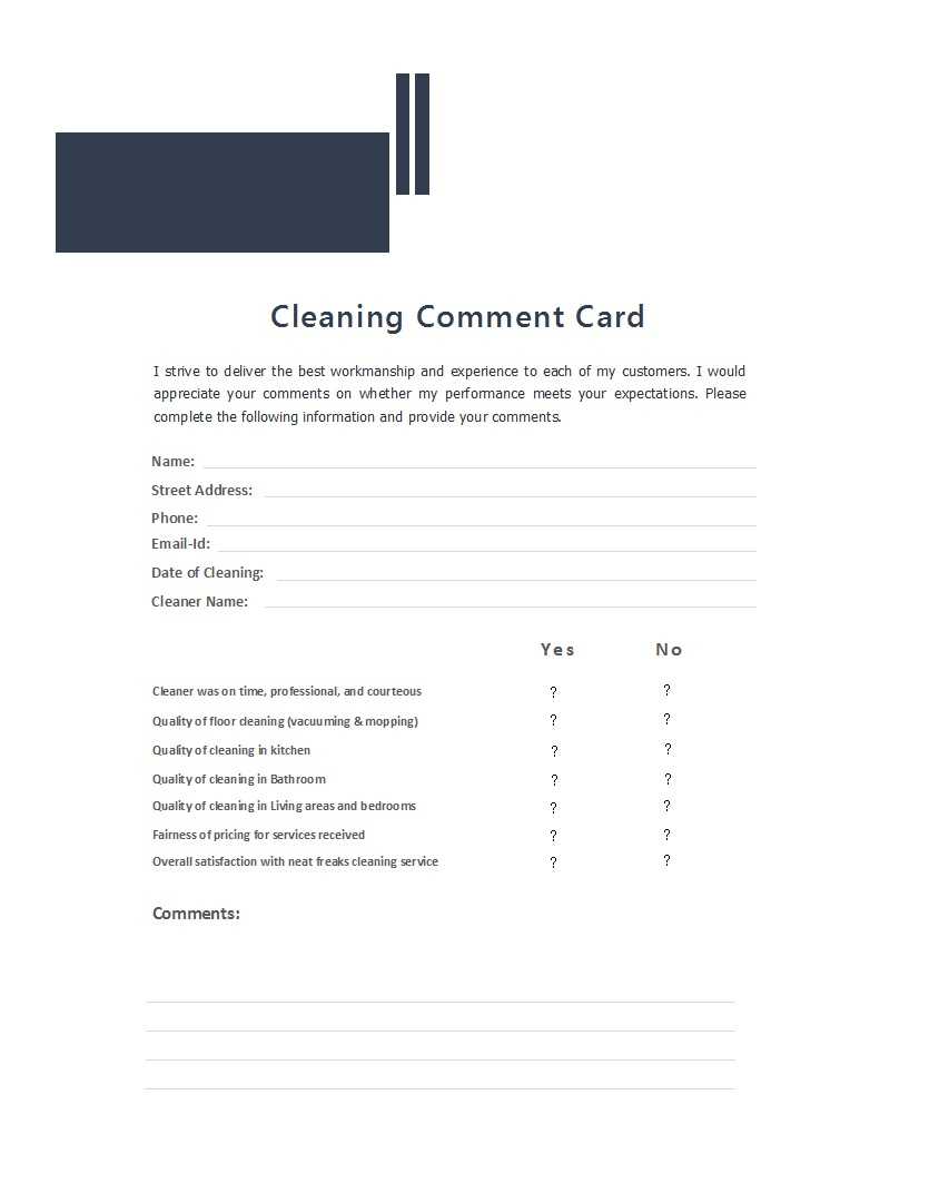 50 Printable Comment Card & Feedback Form Templates ᐅ Regarding Survey Card Template