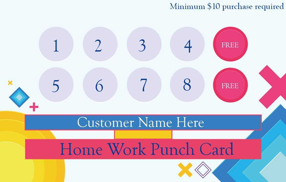 50+ Punch Card Templates – For Every Business (Boost Throughout Business Punch Card Template Free