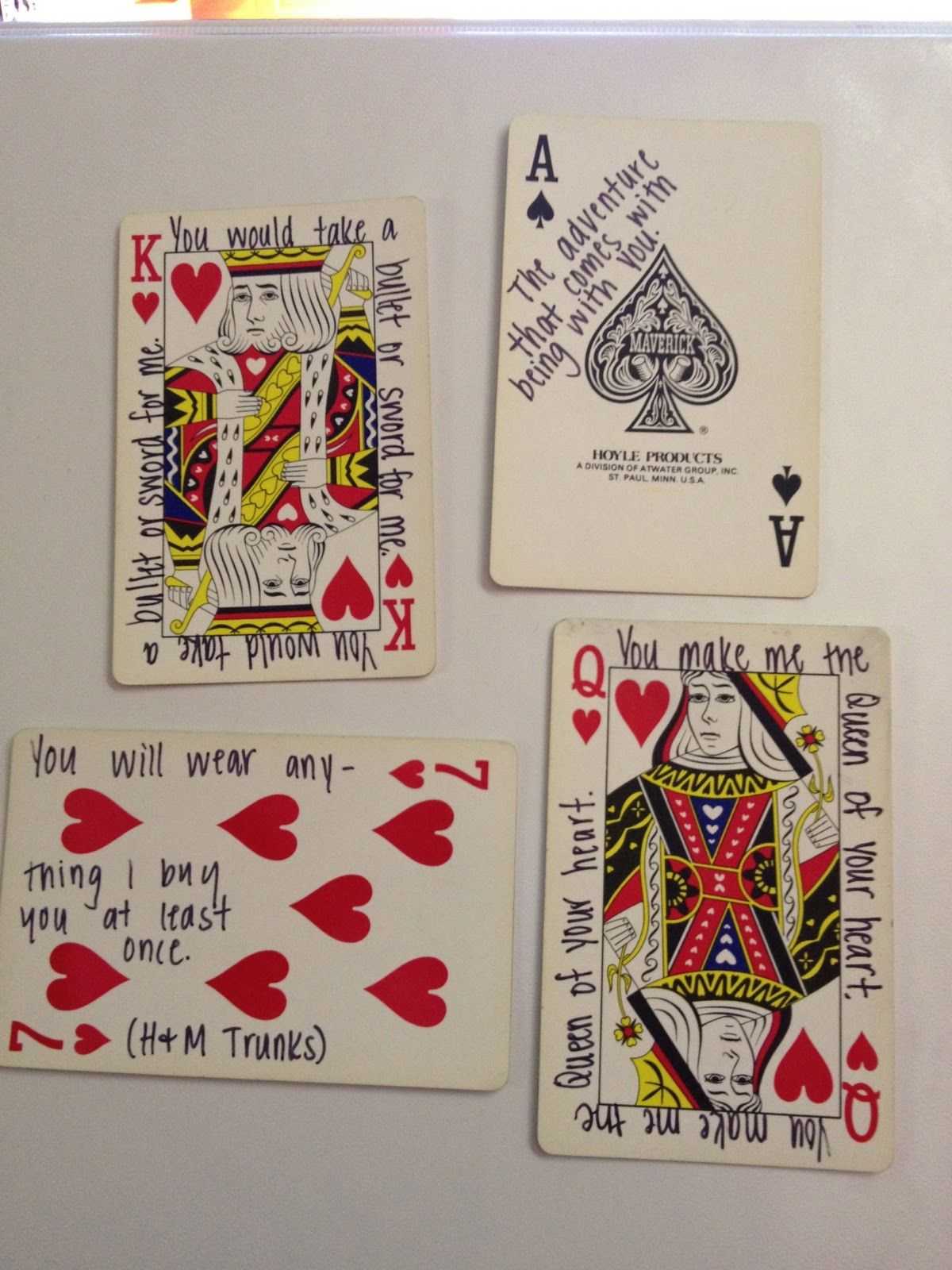 52 Things I Love About You: Old Or New Deck Of Cards Intended For 52 Things I Love About You Deck Of Cards Template