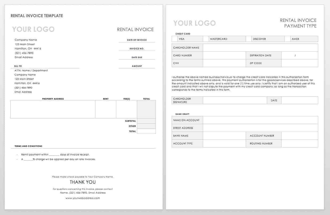 55 Free Invoice Templates | Smartsheet Inside Medical Report Template Free Downloads