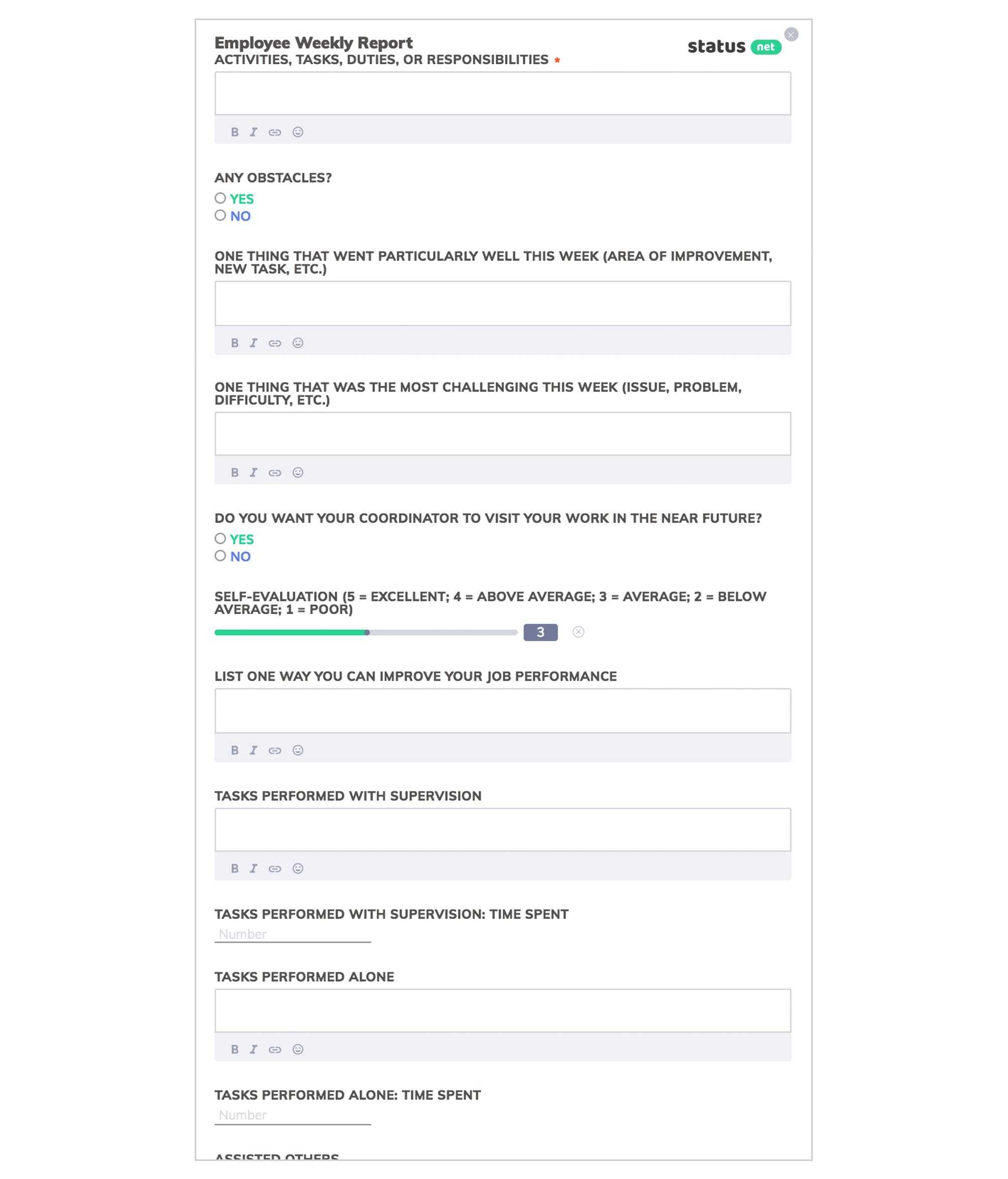 6 Awesome Weekly Status Report Templates | Free Download For Monitoring And Evaluation Report Writing Template