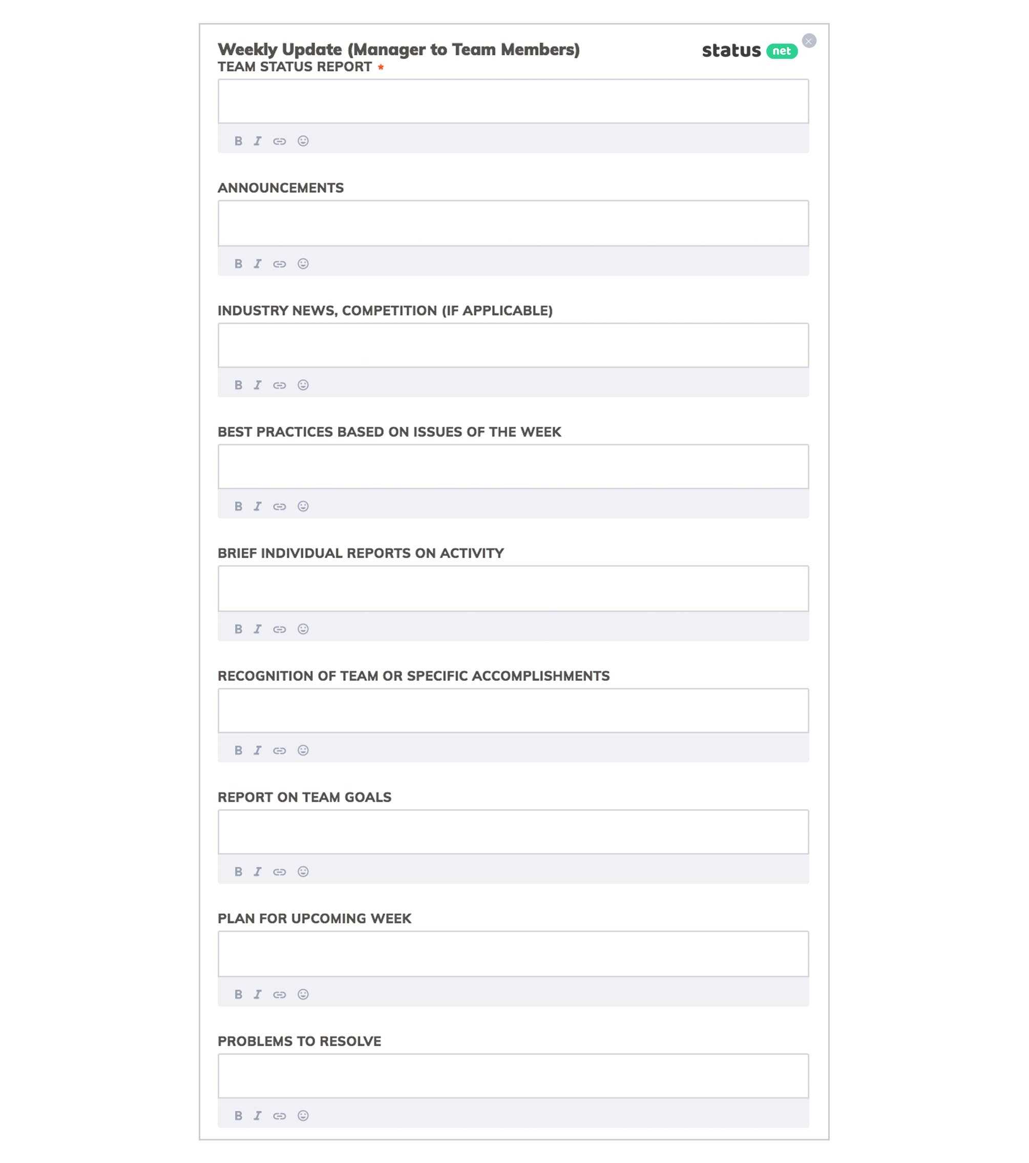 6 Awesome Weekly Status Report Templates | Free Download Throughout Team Progress Report Template