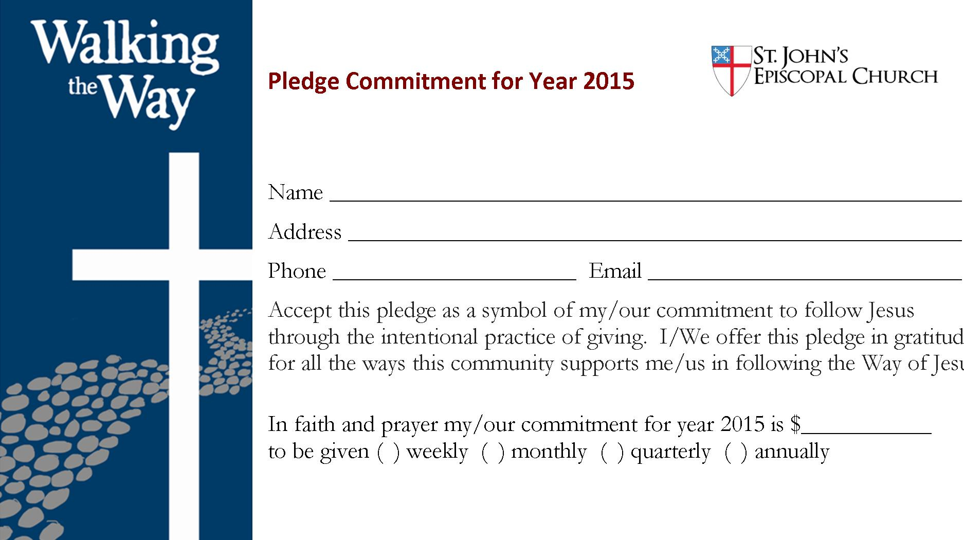 6 Best Photos Of Church Building Fund Pledge Form Sample Throughout Building Fund Pledge Card Template