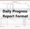 6+ Daily Work Progress Report Sample | Iwsp5 For Engineering Progress Report Template