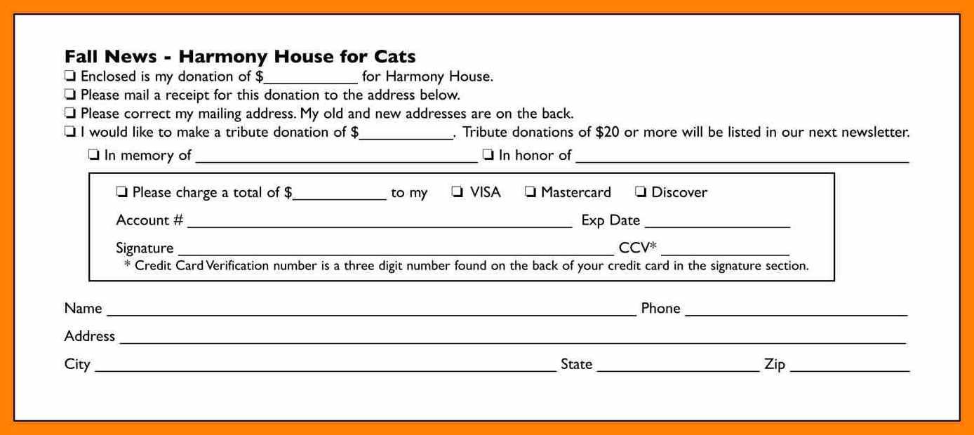 6+ Donor Card Template | Instinctual Intelligence Inside Donation Cards Template