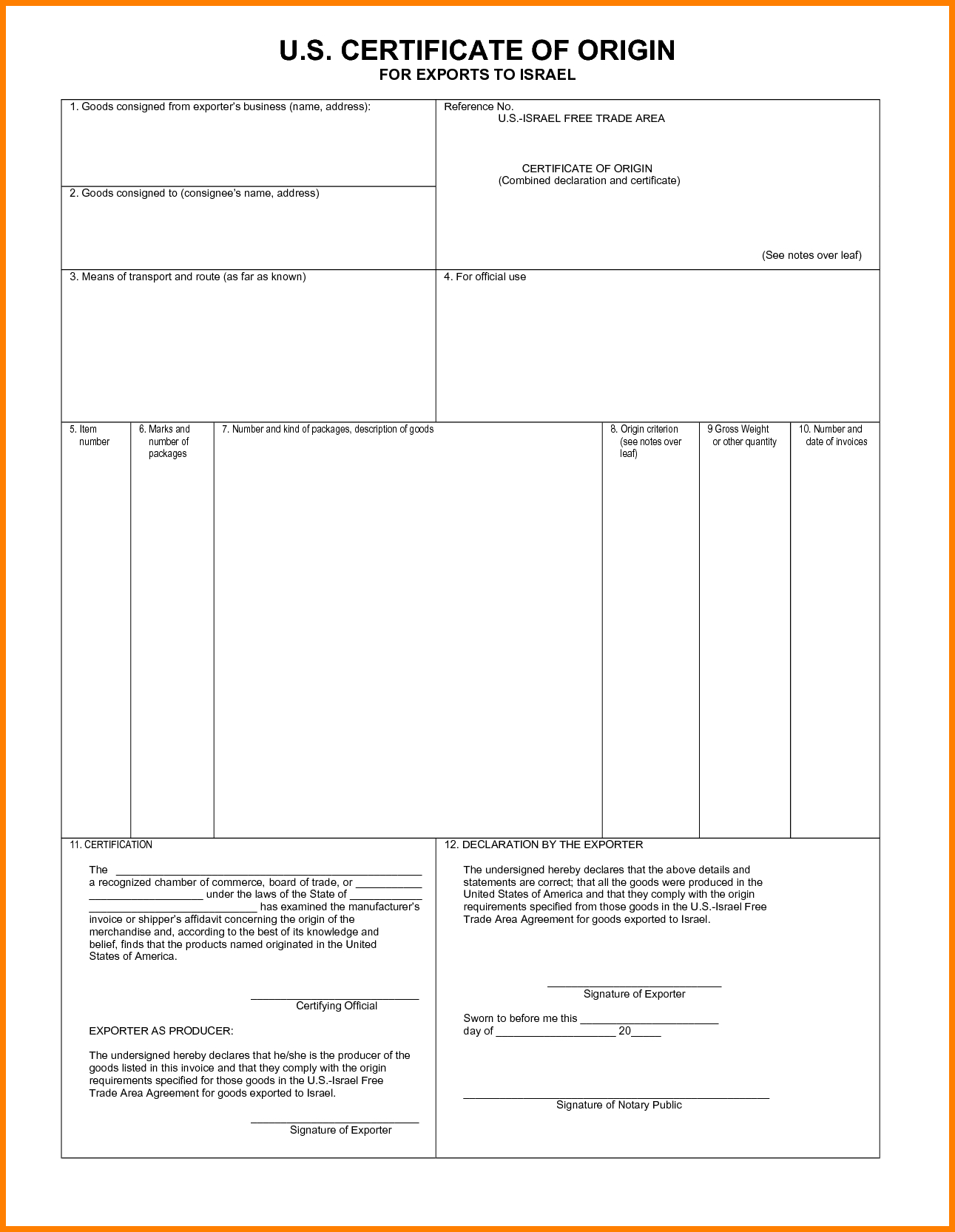 6+ Generic Certificate Of Origin Form | Plastic Mouldings Regarding Certificate Of Origin Form Template