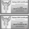 6 Tattoo Gift Certificate Templates Free Sample With With Within Tattoo Gift Certificate Template
