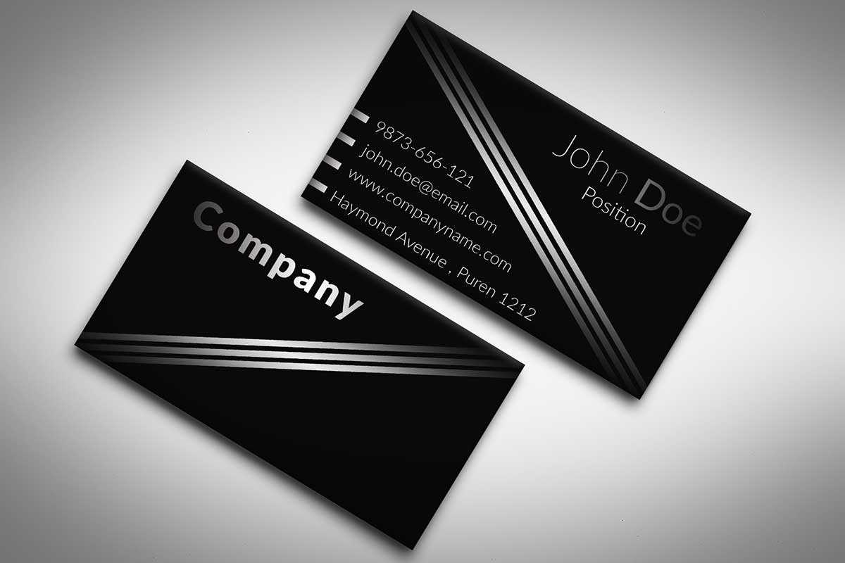 60+ Only The Best Free Business Cards 2015 | Free Psd Templates Throughout Black And White Business Cards Templates Free