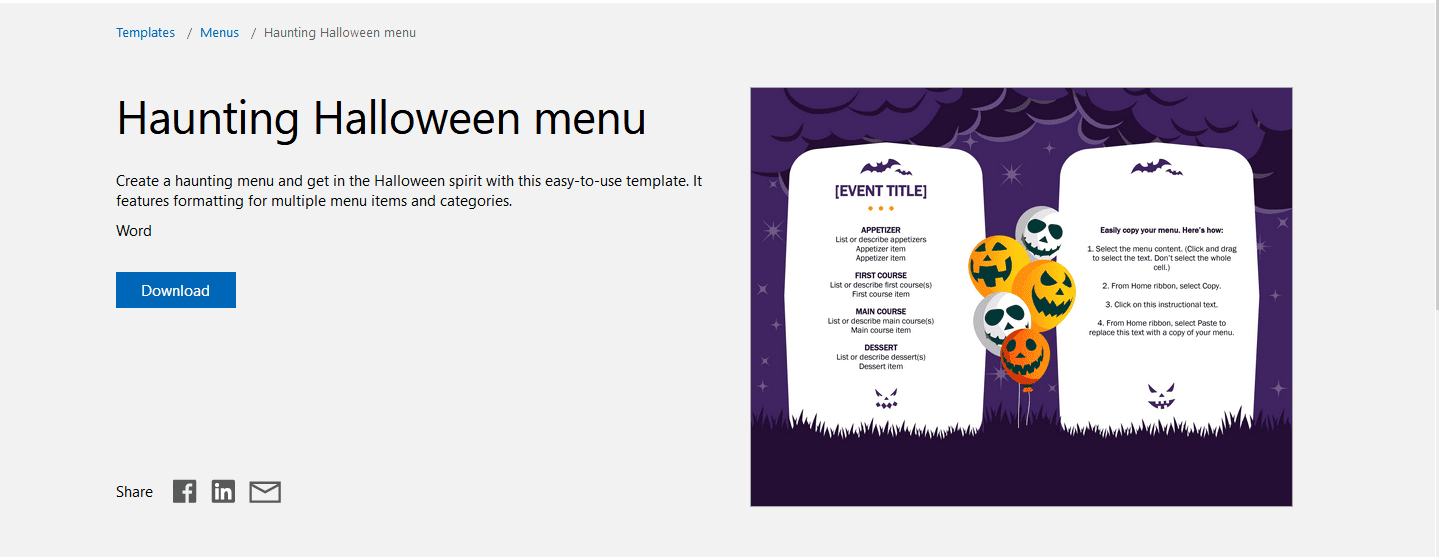 7 Free Halloween Themed Templates For Microsoft Word Intended For Free Halloween Templates For Word
