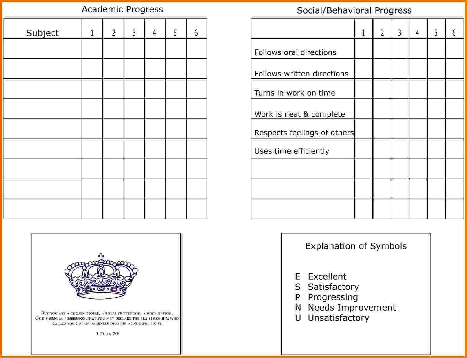 7+ Homeschool Report Card Template | Card Authorization 2017 For Homeschool Report Card Template