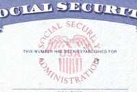 7 Social Security Card Template Psd Images - Social Security intended for Social Security Card Template Download