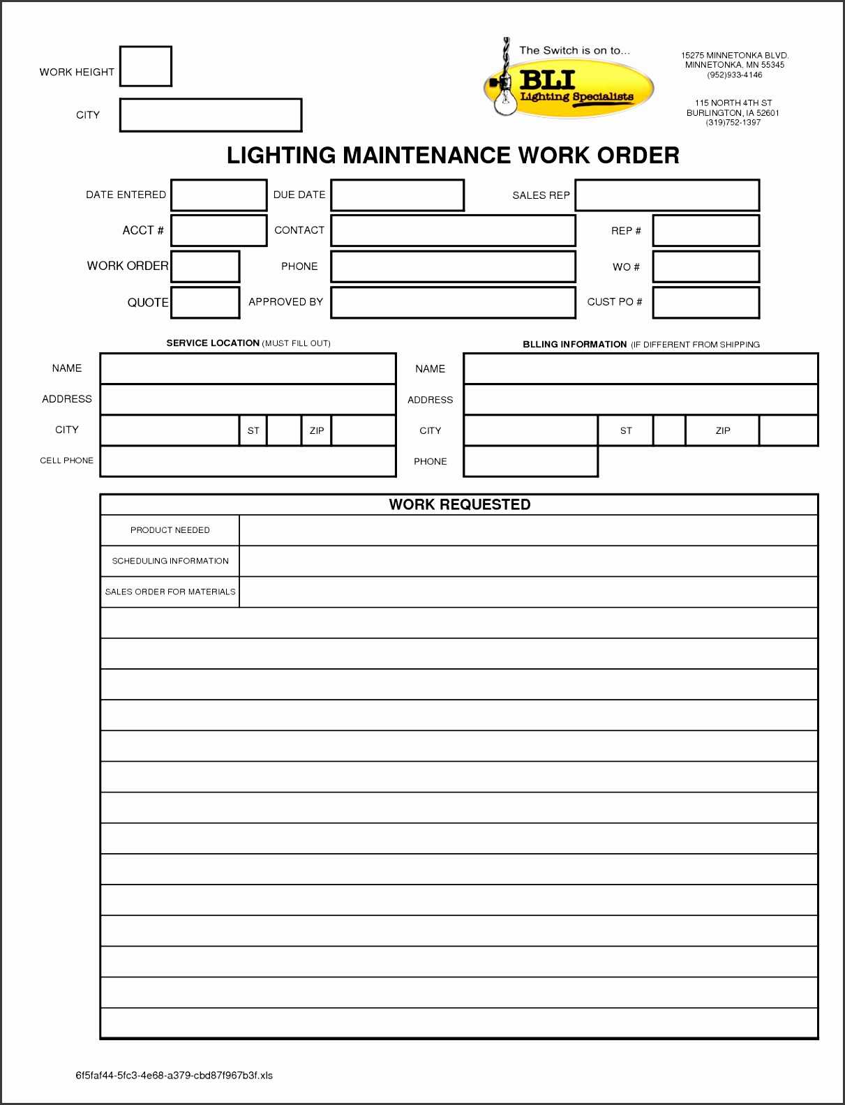 8 Apartment Maintenance Request Form Template With Regard To Maintenance Job Card Template