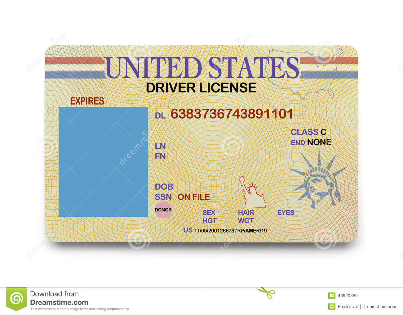 8 Blank Drivers License Template Psd Images - North Carolina With Regard To Blank Drivers License Template