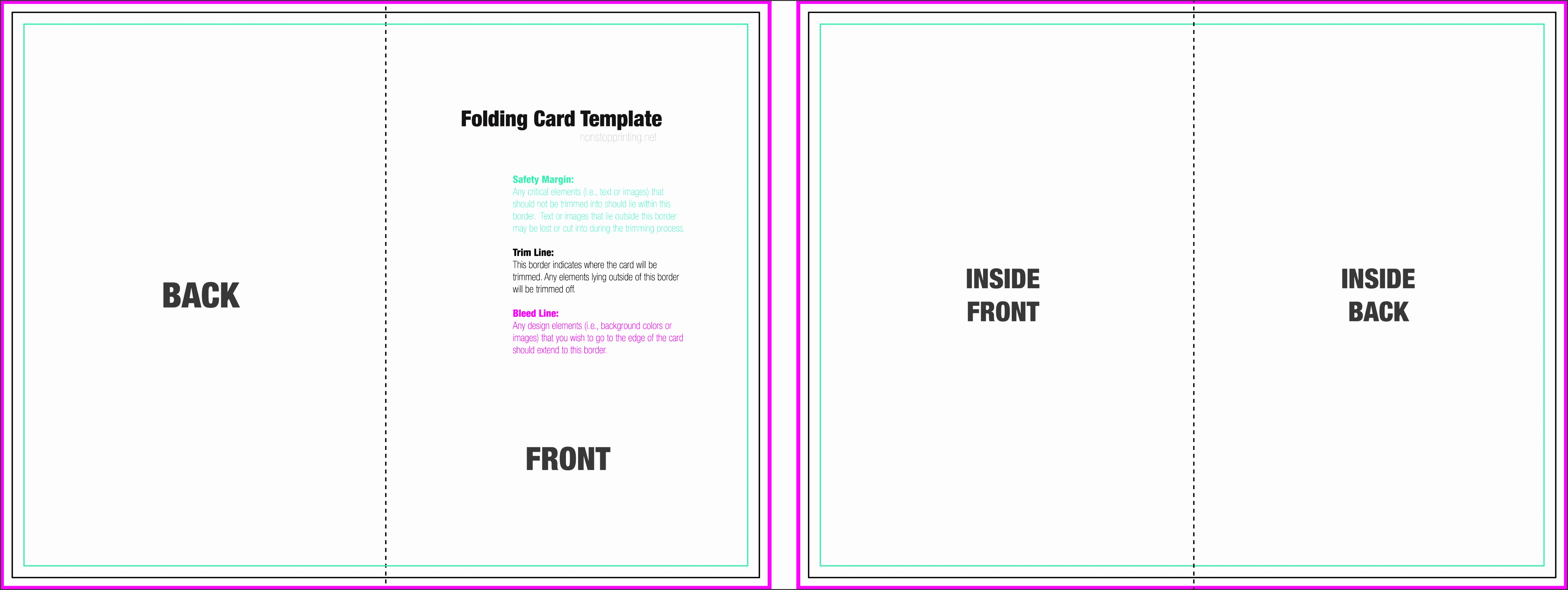 8 Foldable Card Template Word - Sampletemplatess With Foldable Card Template Word