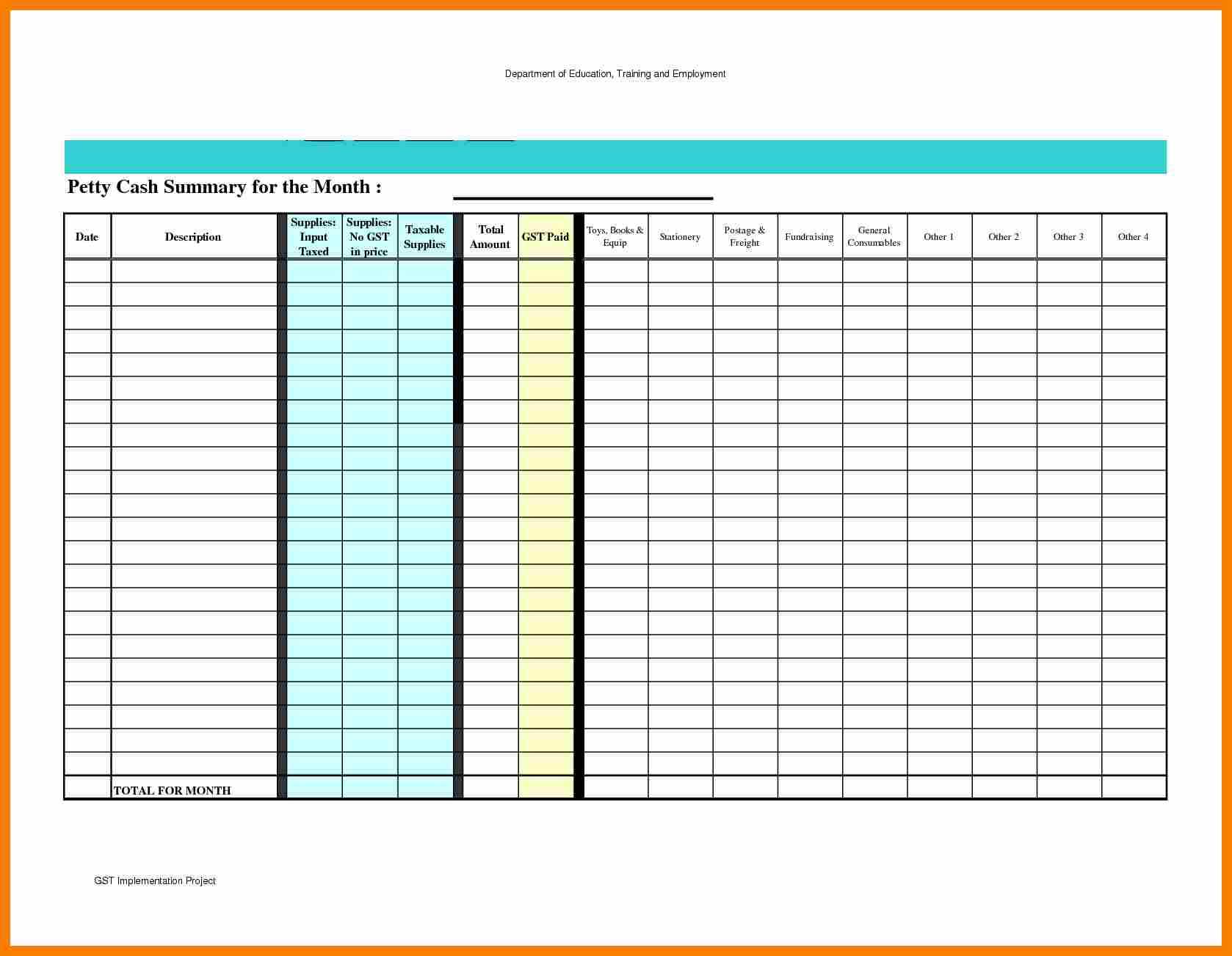 8+ Free Petty Cash Template Download | Shrewd Investment With Regard To Petty Cash Expense Report Template