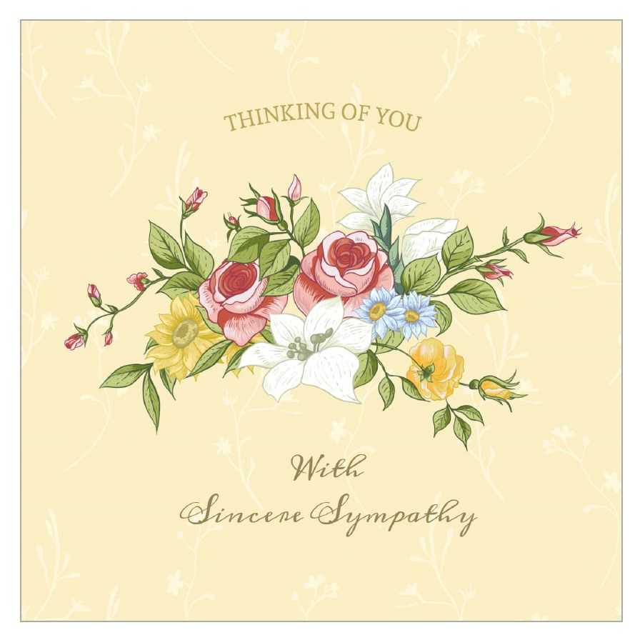 8 Free, Printable Condolence And Sympathy Cards For Sympathy Card Template