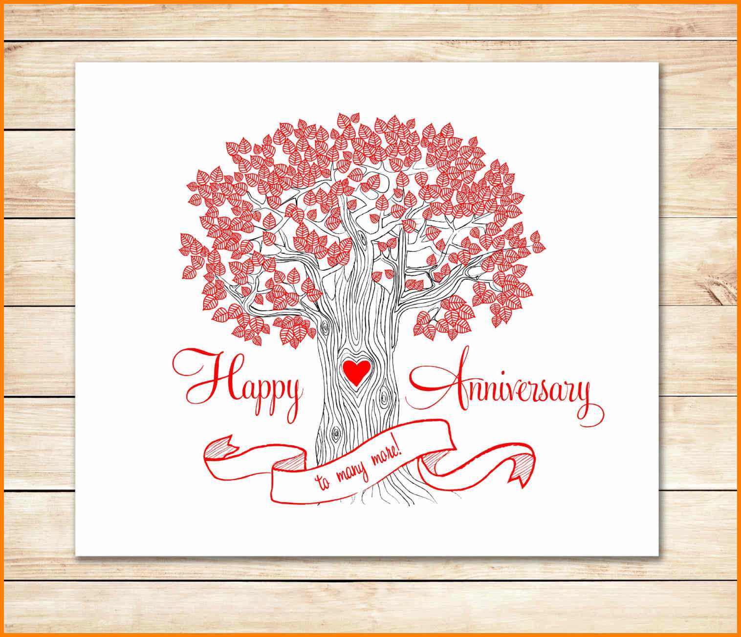 8+ Happy Anniversary Templates Free | Plastic Mouldings In Anniversary Card Template Word