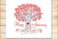 8+ Happy Anniversary Templates Free | Plastic-Mouldings within Word Anniversary Card Template