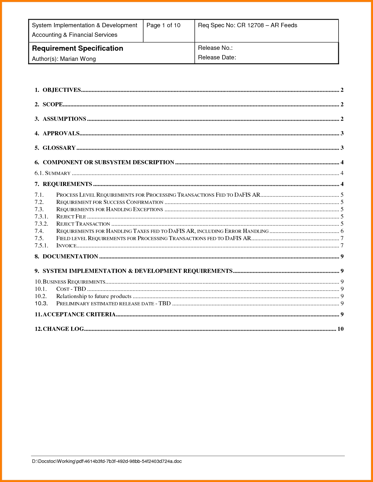 8+ Reporting Requirements Template | Free Invoice Letter Regarding Report Requirements Template