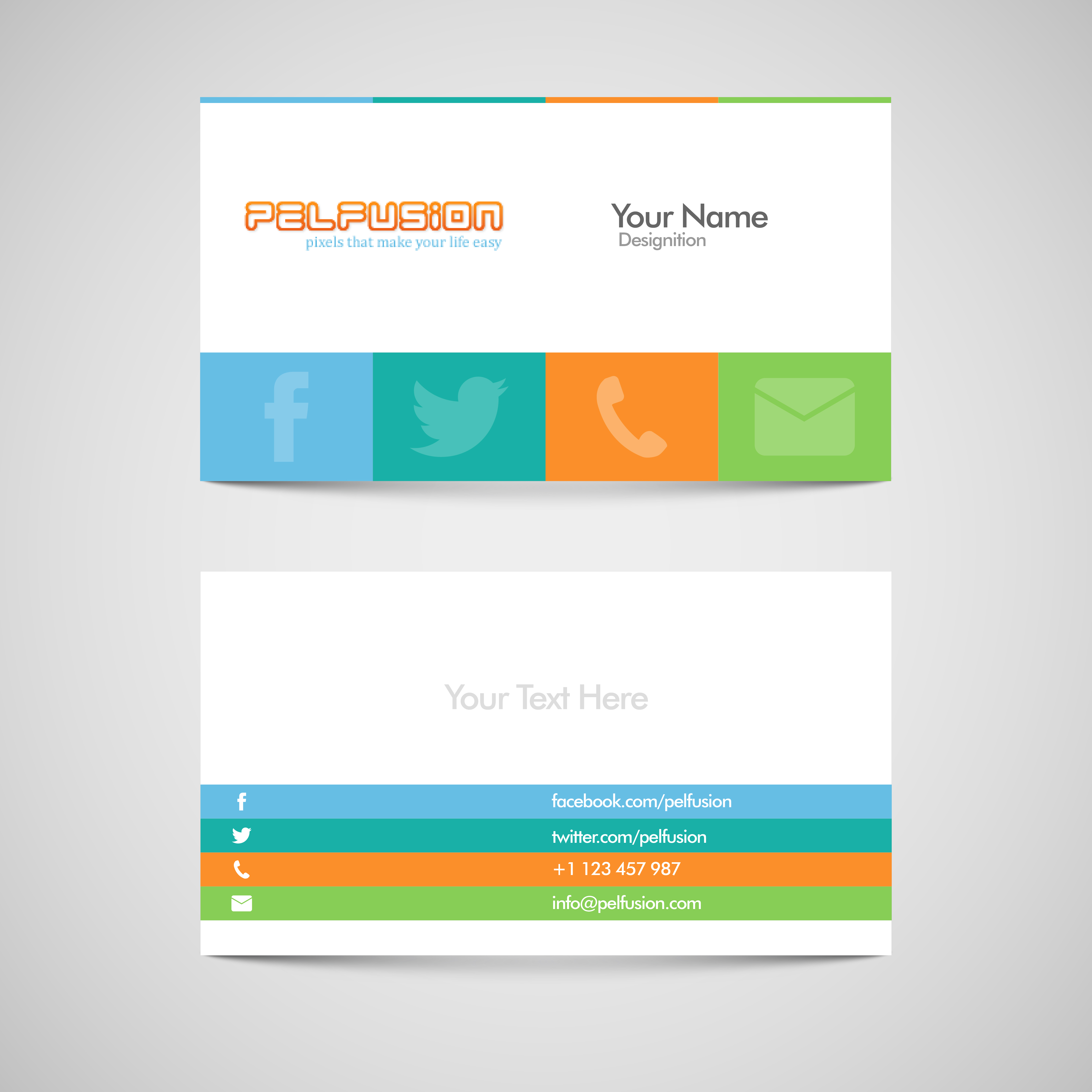 83 Free High Quality Business Card Templates – Pelfusion With Free Personal Business Card Templates