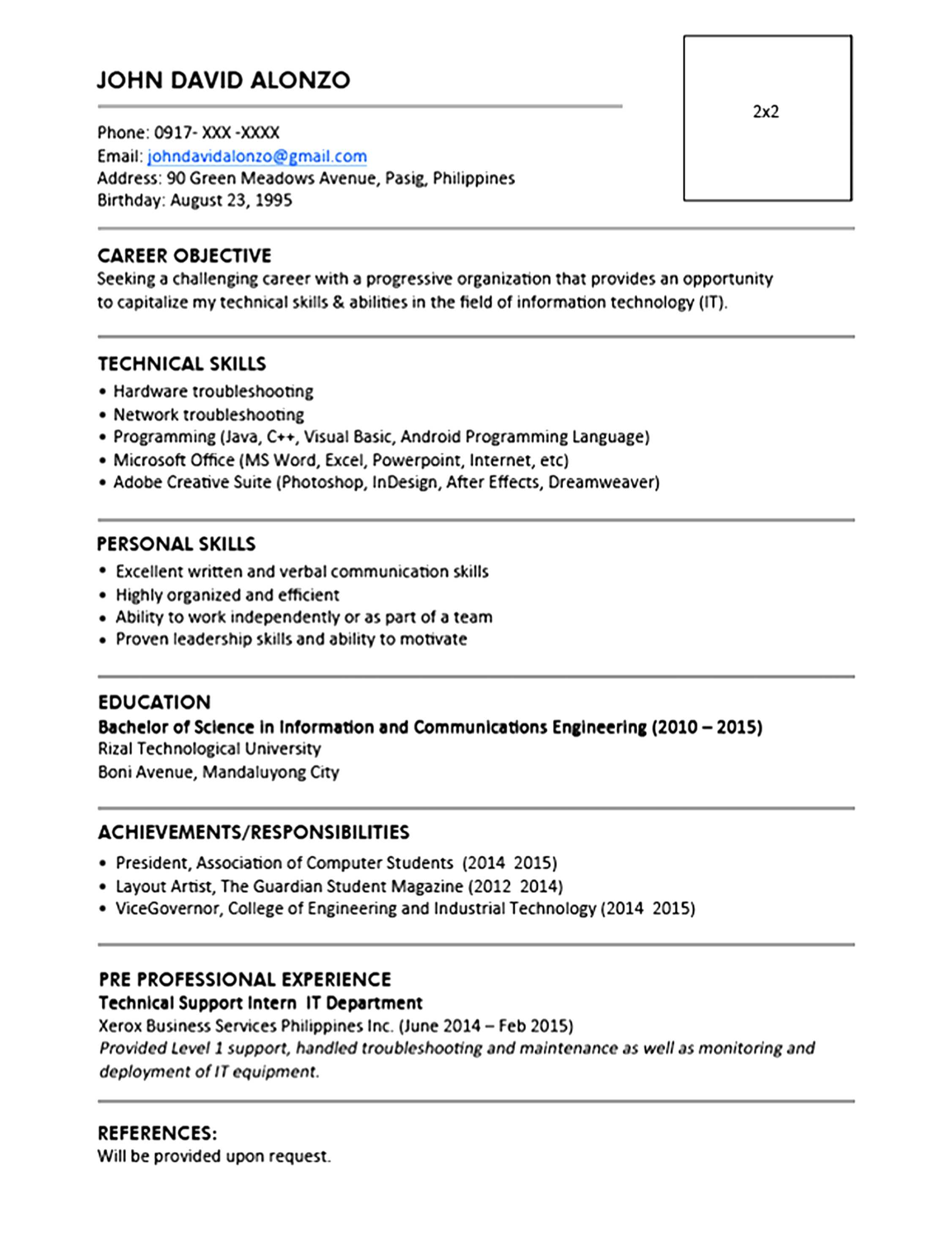 9 Cv Templates Word 2010 Uaopt Templatesz234 (Resume With Regard To Resume Templates Word 2010