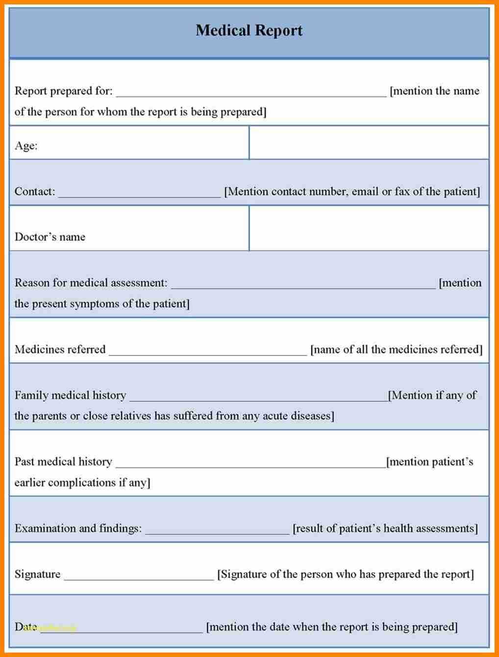 9+ Doctor Report Template | This Is Charlietrotter Throughout Medical Report Template Free Downloads