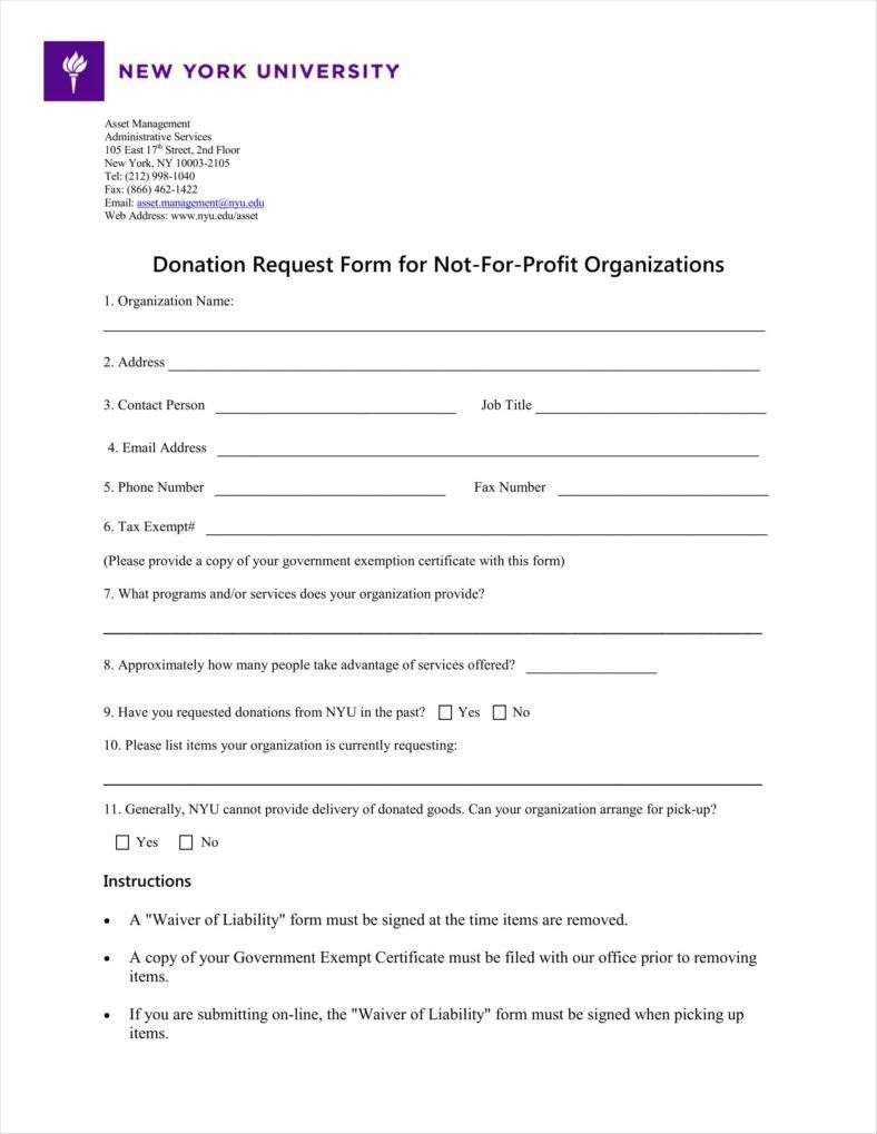 9+ Donation Application Form Templates Free Pdf Format Within Donation Report Template