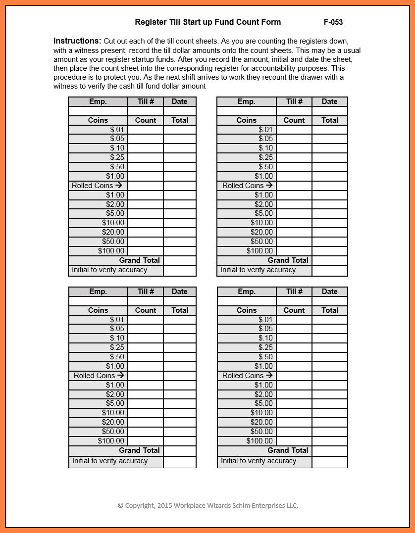 9+ End Of Day Cash Register Report Template | Progress Regarding End Of Day Cash Register Report Template