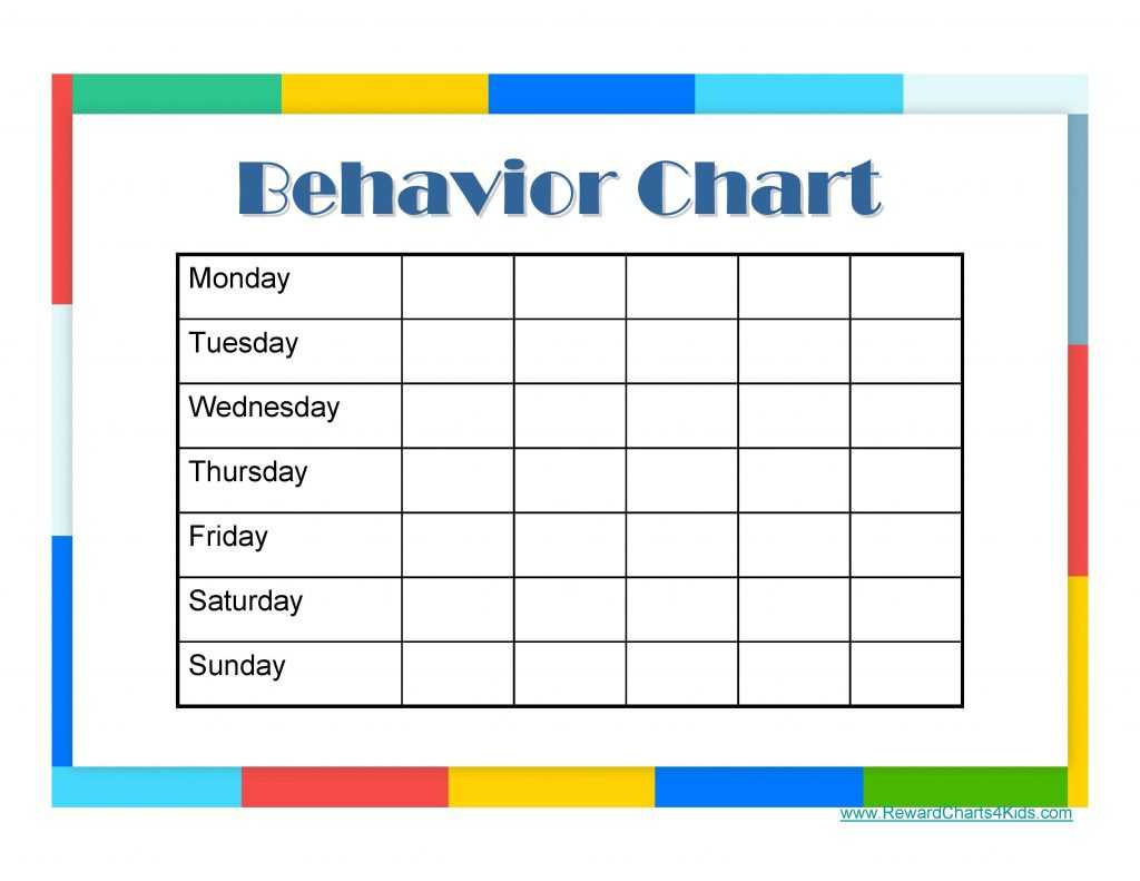 9 Free Behavior Chart Template – Word, Pdf, Docx Inside Reward Chart Template Word