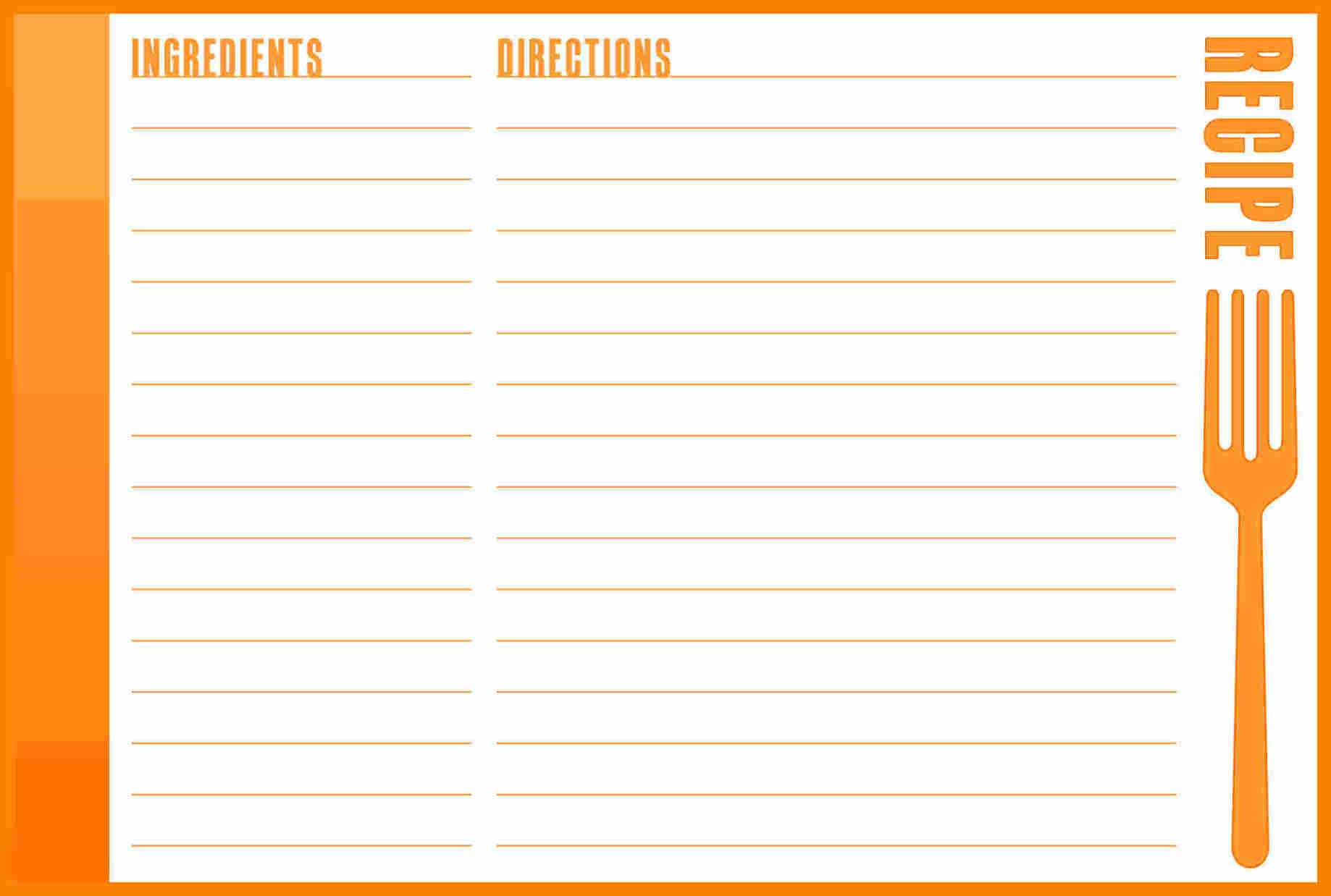 9+ Free Recipe Card Templates For Microsoft Word | Shrewd Inside Free Recipe Card Templates For Microsoft Word