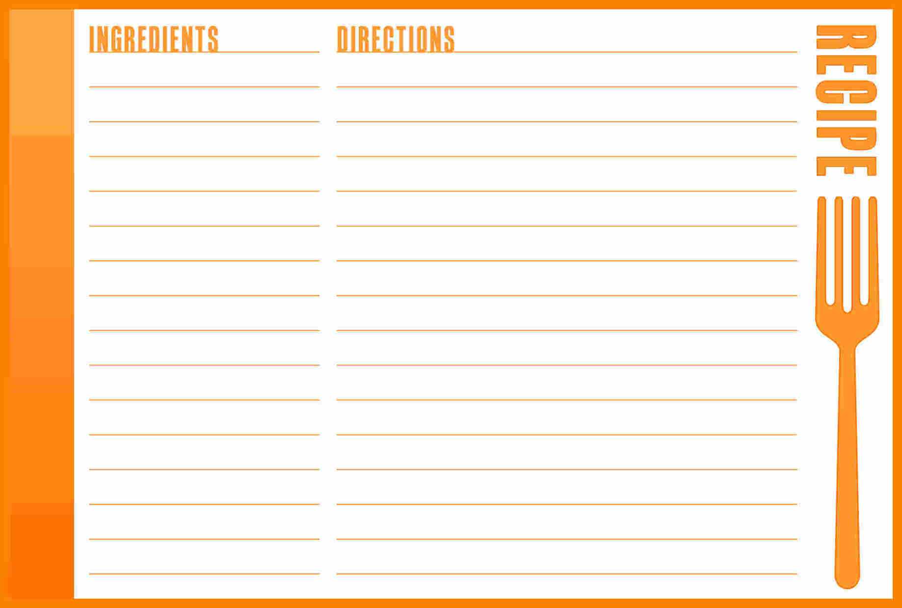 9+ Free Recipe Card Templates For Microsoft Word | Shrewd Inside Free Recipe Card Templates For Microsoft Word