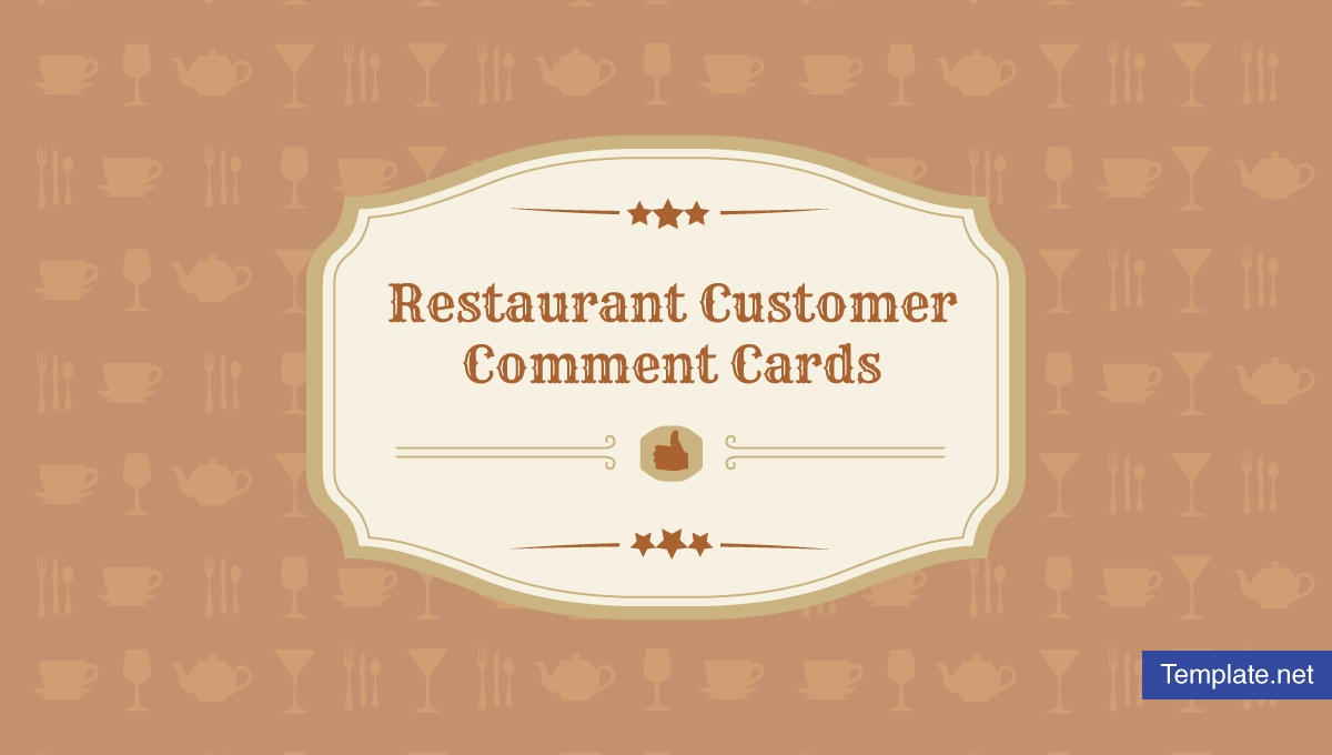 9+ Restaurant Customer Comment Card Templates & Designs Regarding Restaurant Comment Card Template