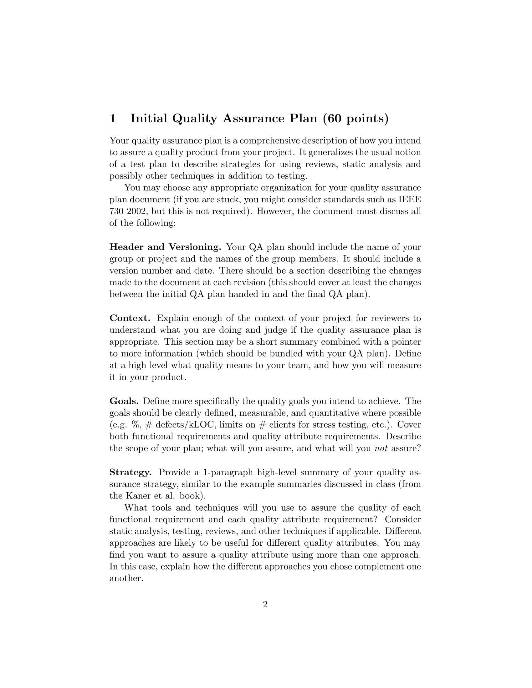 9+ Software Quality Assurance Plan Examples – Pdf | Examples Within Software Quality Assurance Report Template