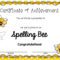 A Blog About Education, Children, Teaching, And My Journey For Spelling Bee Award Certificate Template